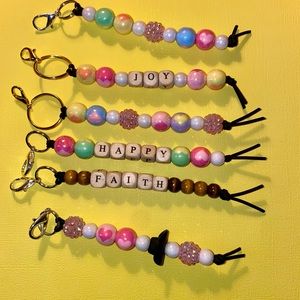 Colorful Beaded Keychains